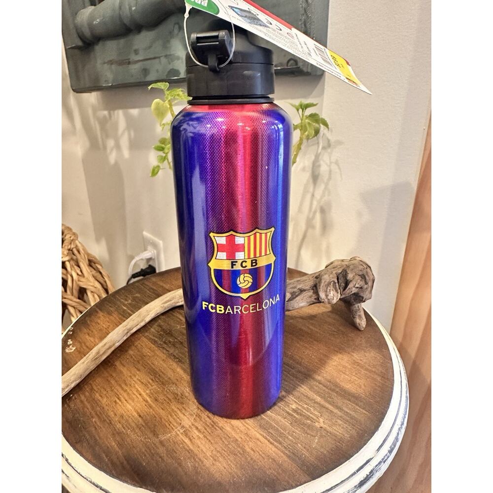 FC Barcelona 2012-13 Squad Water Bottle - Tito Vilanova 100-Point Season - Messi